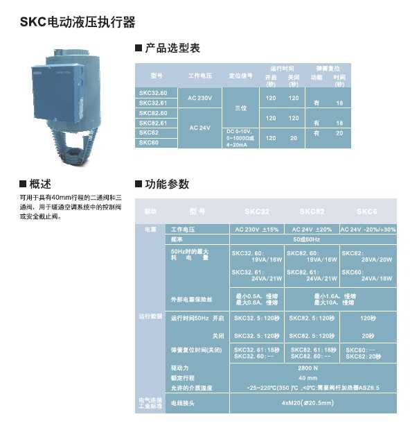 西门子执行器SKC