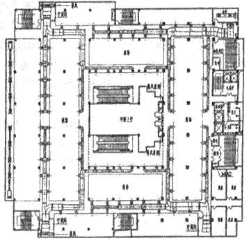 图3空调风系统布置平面示意图